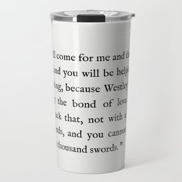 Book Page - The Princess Bride "The Bond of Love" Quote Travel Mug
