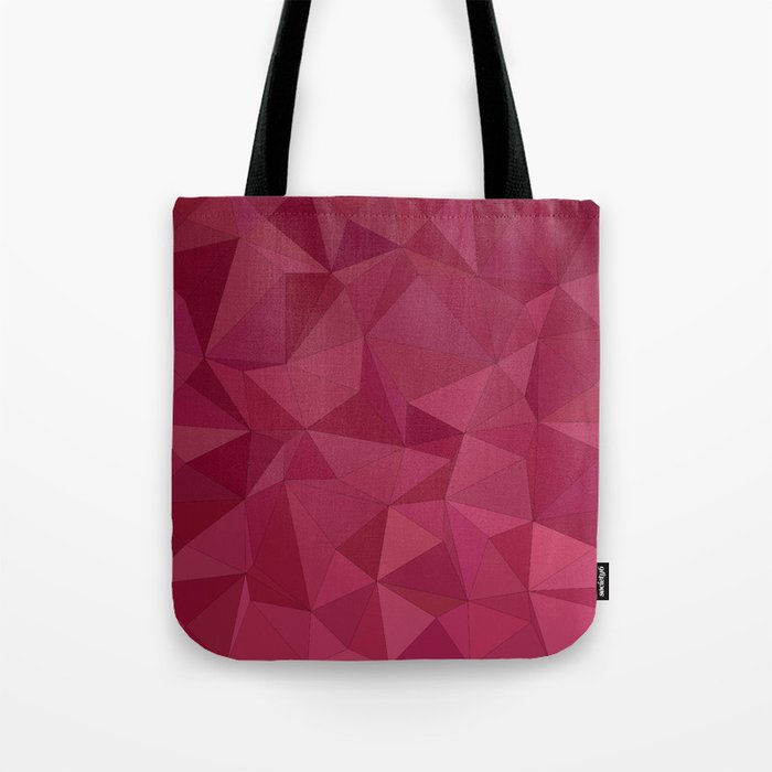 Maroon triangle tiles Tote Bag