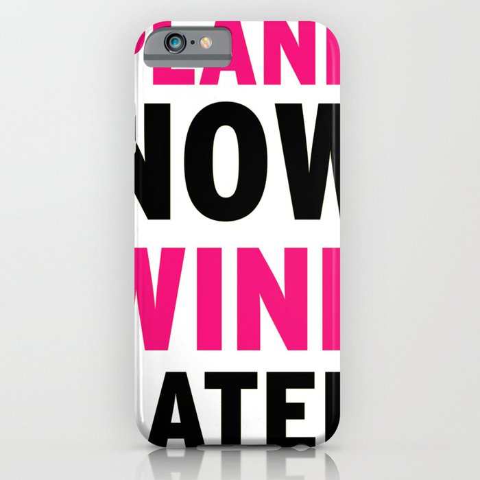 Plank Now Wine Later iPhone Case