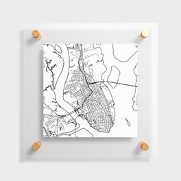 Charleston Map Floating Acrylic Print