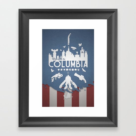 Welcome To Columbia - Bioshock Infinite (Variant) Framed Art Print