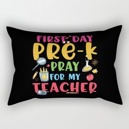 First Day Pre-K Funny Rectangular Pillow