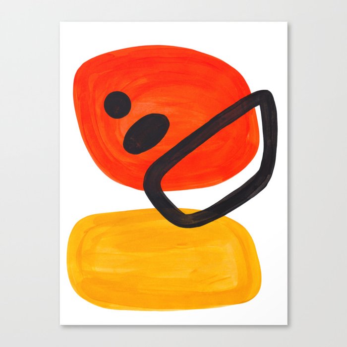 Midcentury Modern Colorful Abstract Pop Art Space Age Fun Bright