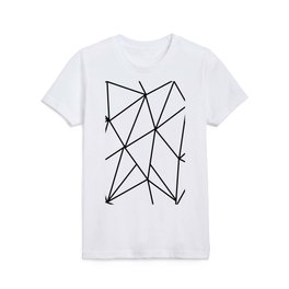 ABSTRACT DESIGN (BLACK-WHITE) Kids T Shirt