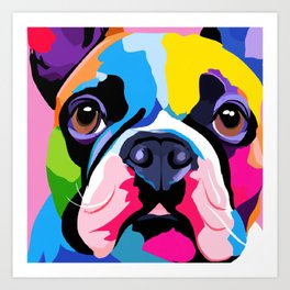 French Bulldog Pop Art 3 Art Print
