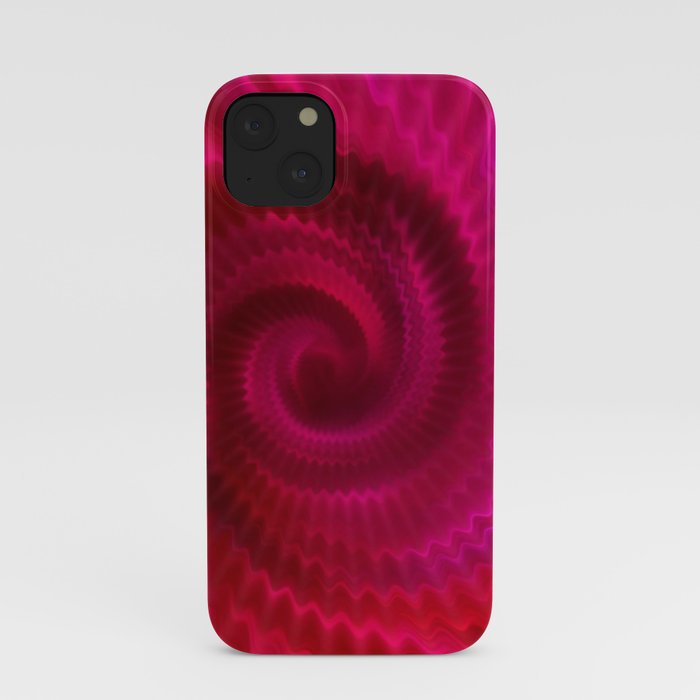 Red Power Wave iPhone Case