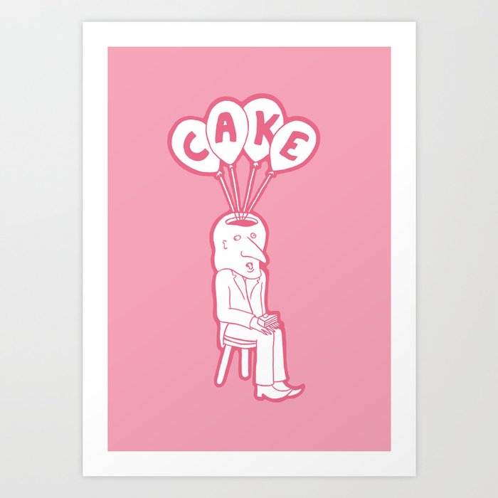 Cake Head Art Print