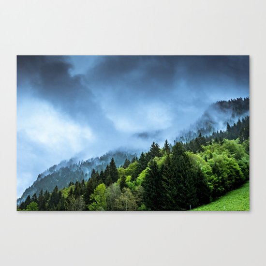 Landscape fog #society6 Canvas Print
