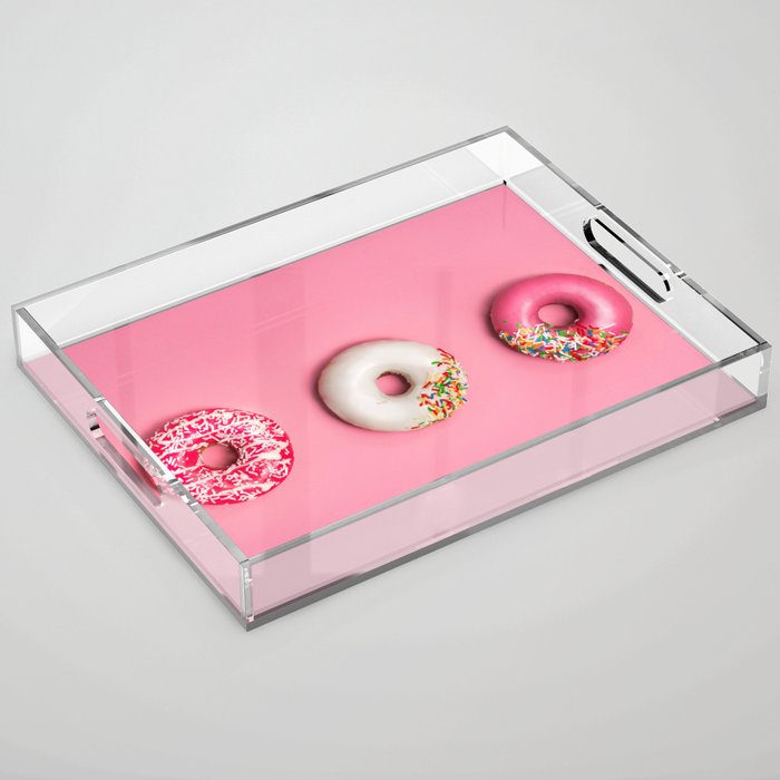 Pink Doughnuts Acrylic Tray