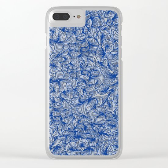 Blue Inklings Clear iPhone Case