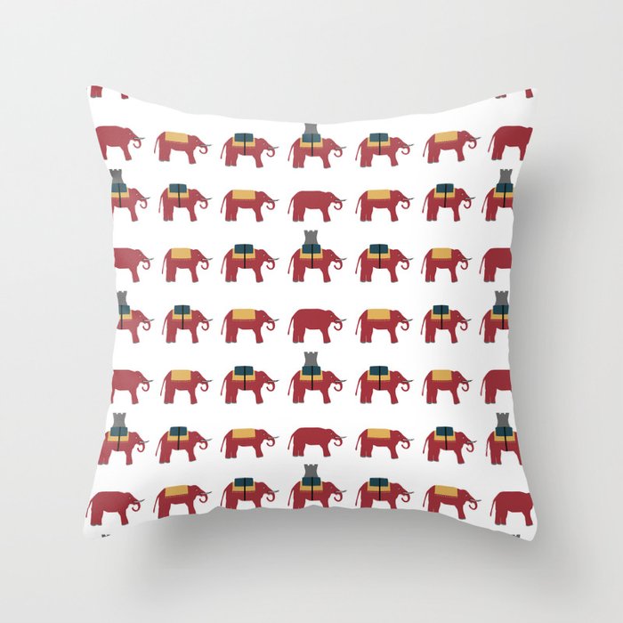 Elephant & Castle Throw Pillow