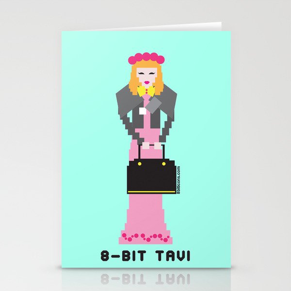8 Bit Tavi Stationery Cards