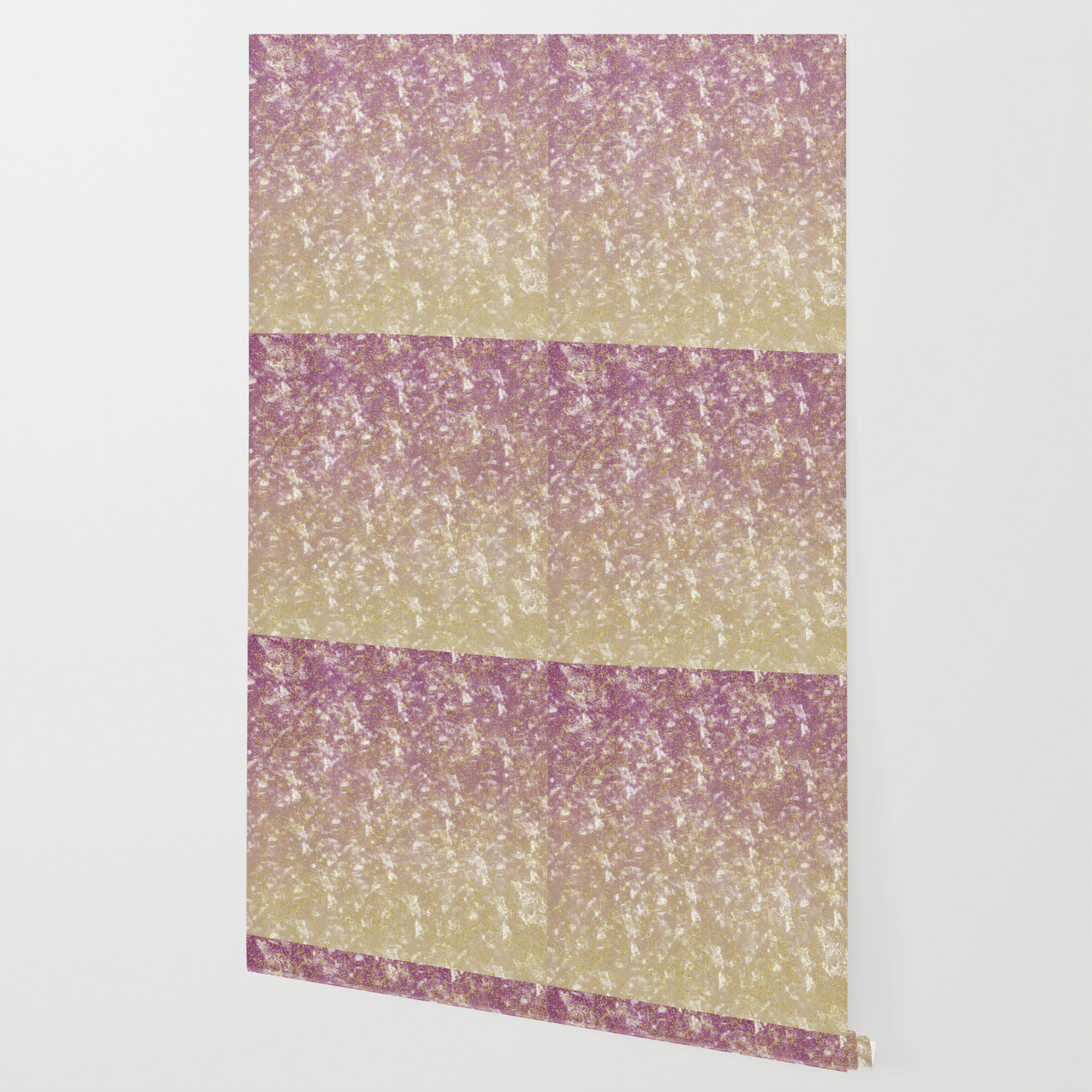 Gold Pink Sparkle Ombre Wallpaper By Joacreations Society6