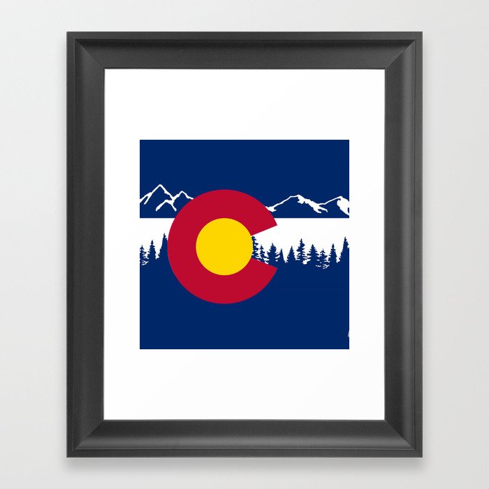 Colorado flag Framed Art Print