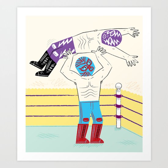 Lucha Libre Art Print