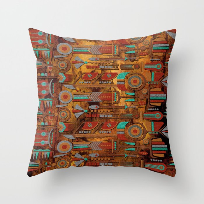 Mohave Native American Art Throw Pillow