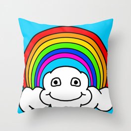 over the rainbow Throw Pillow