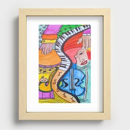 Let There Be Music Recessed Framed Print