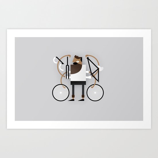 Back to Fixie Business Art Print