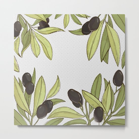Olive Comfort Metal Print