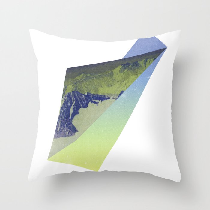 Triangle Mountains Throw Pillow