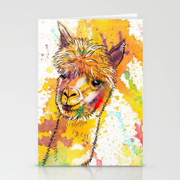 The Alpacas - Acrylic Painting Stationery Cards