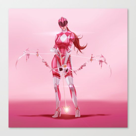 Pink Ranger Canvas Print