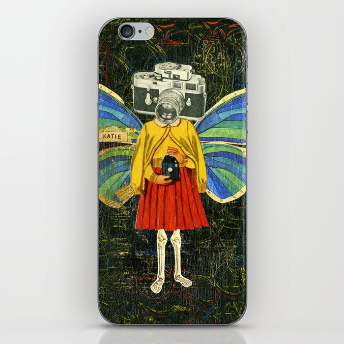 Katie Butterfly Collage iPhone Skin