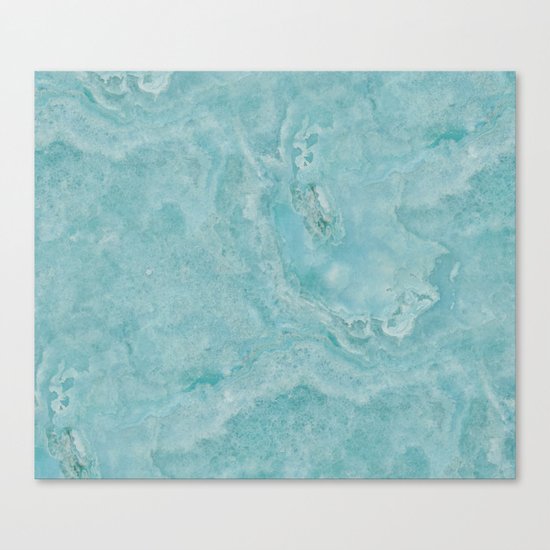 Turquoise marble Canvas Print