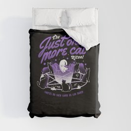 Just One More Cat Ritual - Cute Evil Cats Gift Duvet Cover