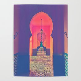 Arabic pink, pastel, summer Poster