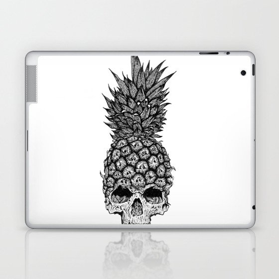pineapple skull Laptop & iPad Skin