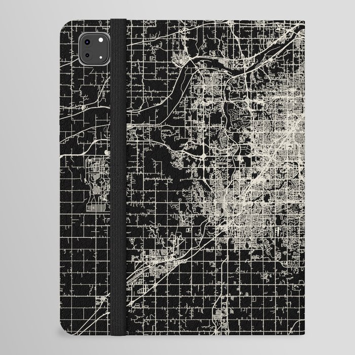 Overland Park - USA. City Map iPad Folio Case