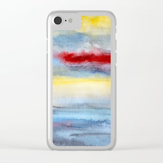 Touch of red Clear iPhone Case