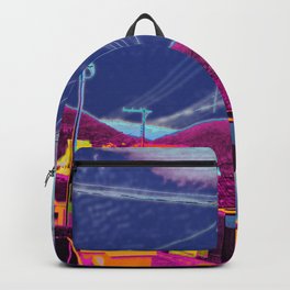 Infra-red Backpack | Urbanscenery, Figurative, Graphicdesign, Colorization, Digital, Photomanipulation 