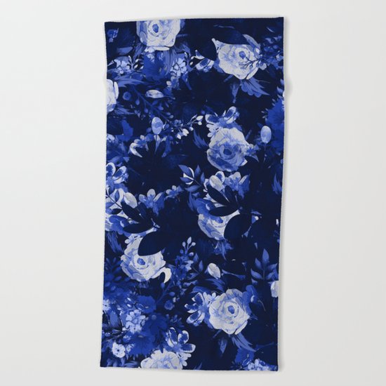 Night Botanical Garden Beach Towel