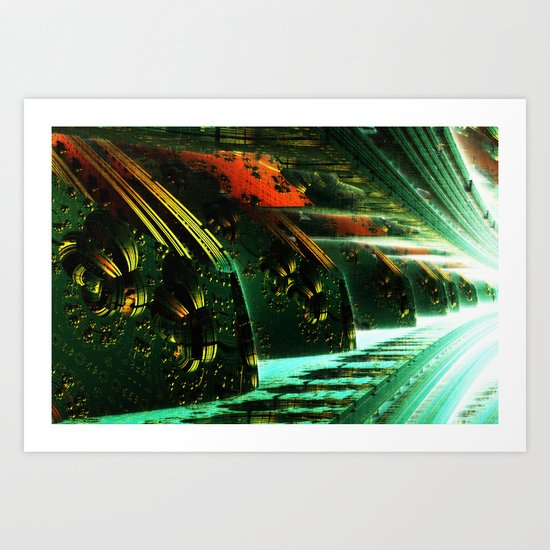 Cannon Battery (Pixel Explosion) Art Print