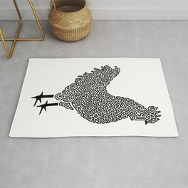 Squiggle Rooster Area & Throw Rug