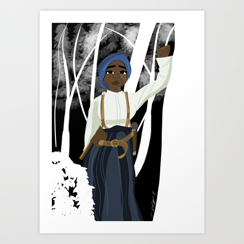 Harriet Tubman Painting Art Print By Lorenzodoesart Society6