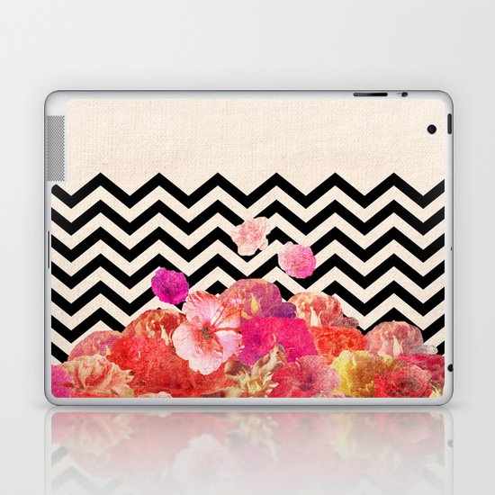 Chevron Flora II Laptop & iPad Skin