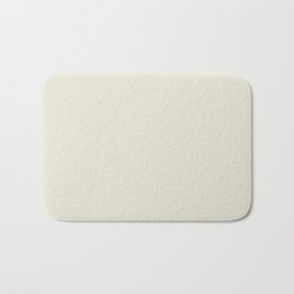 Linen Off White Solid Color Pairs PPG Cold Foam PPG1097-1 - All One Single Shade Hue Colour Bath Mat