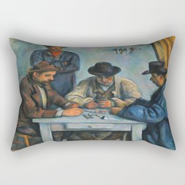Paul Cézanne The Card Players (1892) Rectangular Pillow