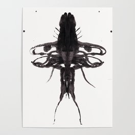 Beetle Inkblot Poster