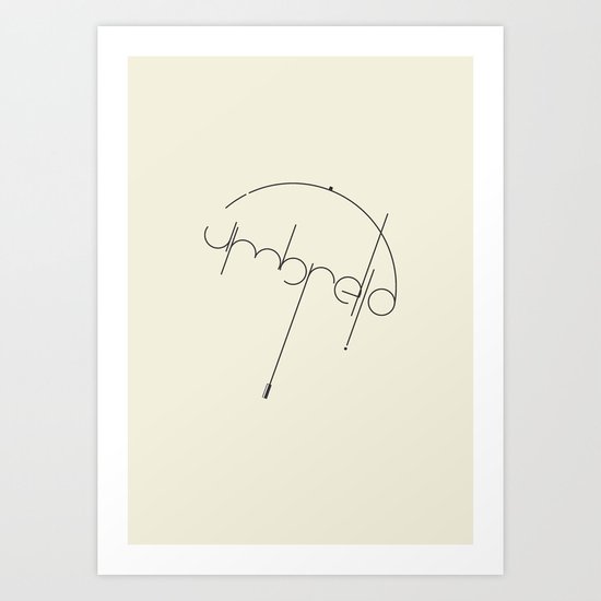 Umbrella Art Print
