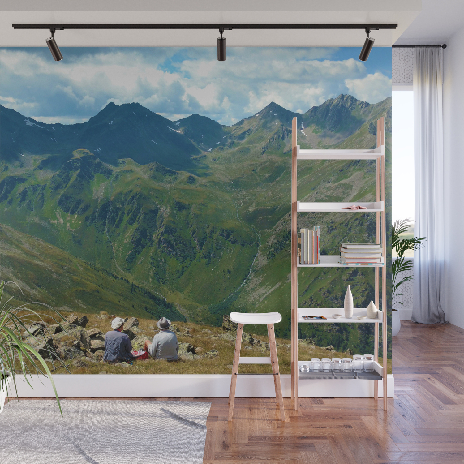 Zwolferkopf Hiking Break View Alps Serfaus Fiss Ladis Tyrol Austria Europe Wall Mural By Gxp Design Society6