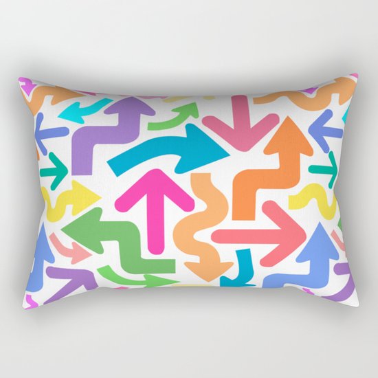 Arrow color Rectangular Pillow