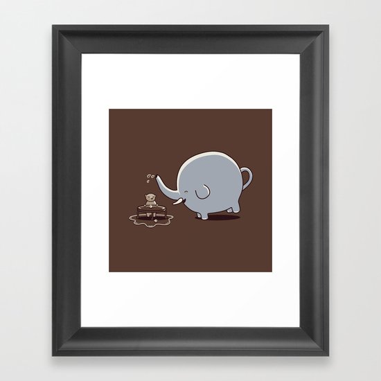 Want some tea? Framed Art Print