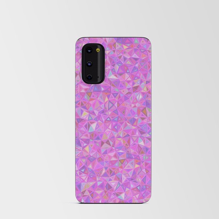 Pink Triangles Pattern Design Android Card Case