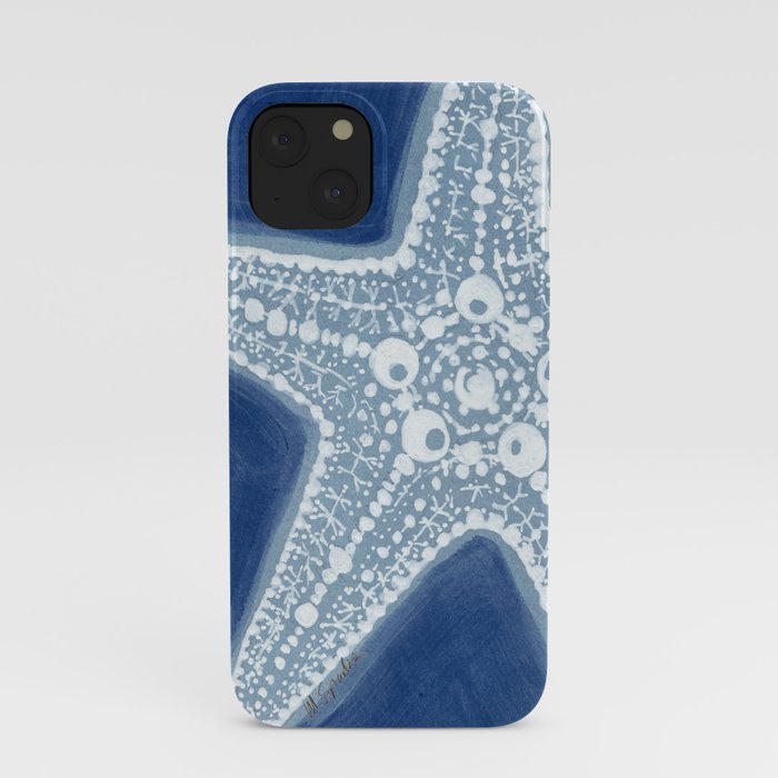 Starfish Blue and White