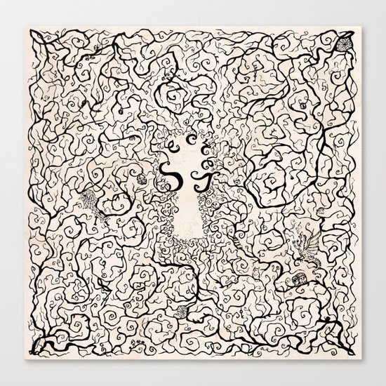 Parchment Secret Canvas Print